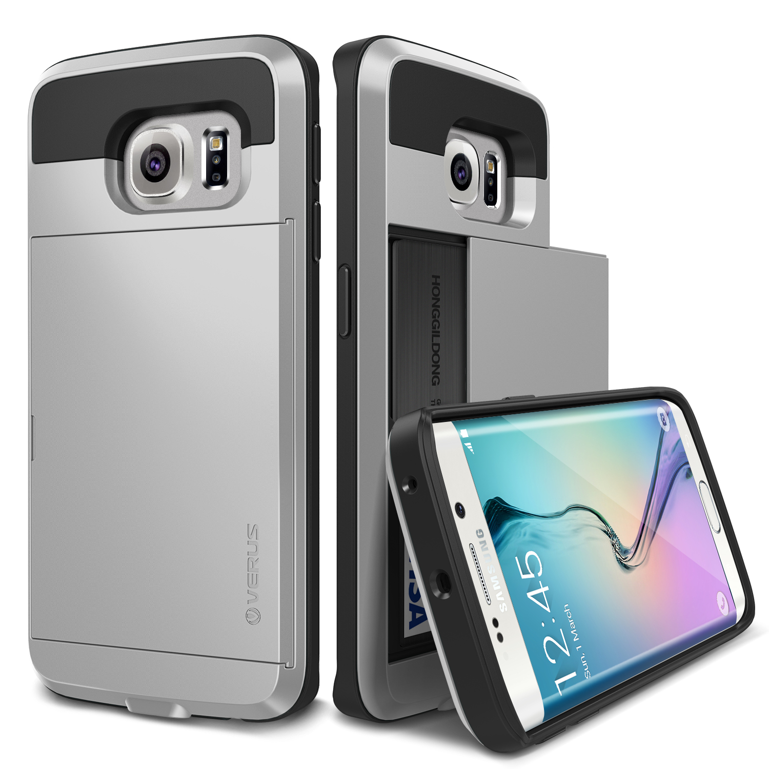 Verus Galaxy S6 Edge Damda Slide Series Kılıf Light Silver Türkiye Official Store