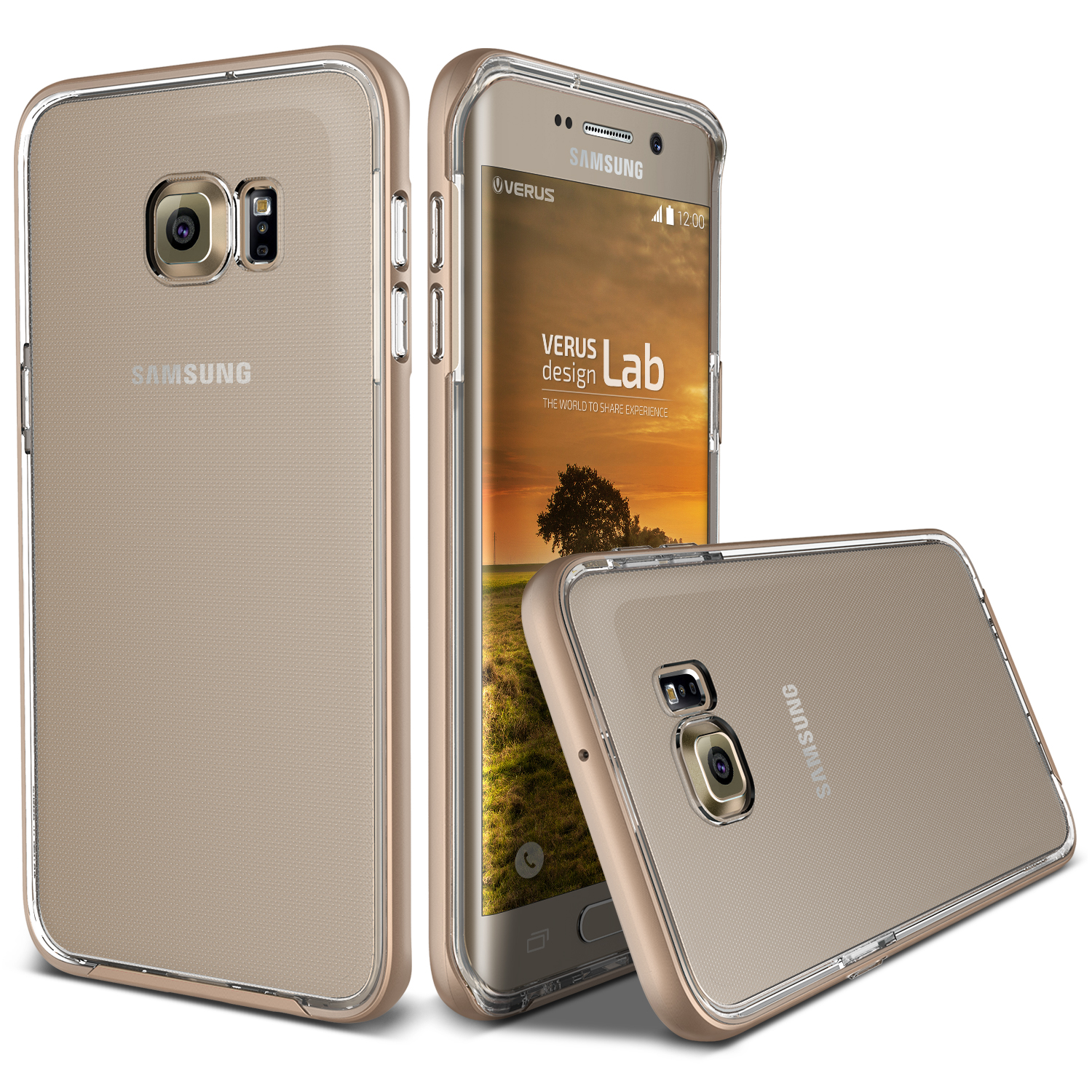 Verus Galaxy S6 Edge Plus Crystal Bumper Kılıf Shine Gold Türkiye Official Store