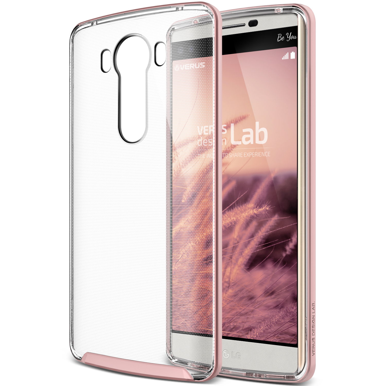 Verus LG V10 Case Crystal Bumper Kılıf Rose Gold Türkiye Official Store