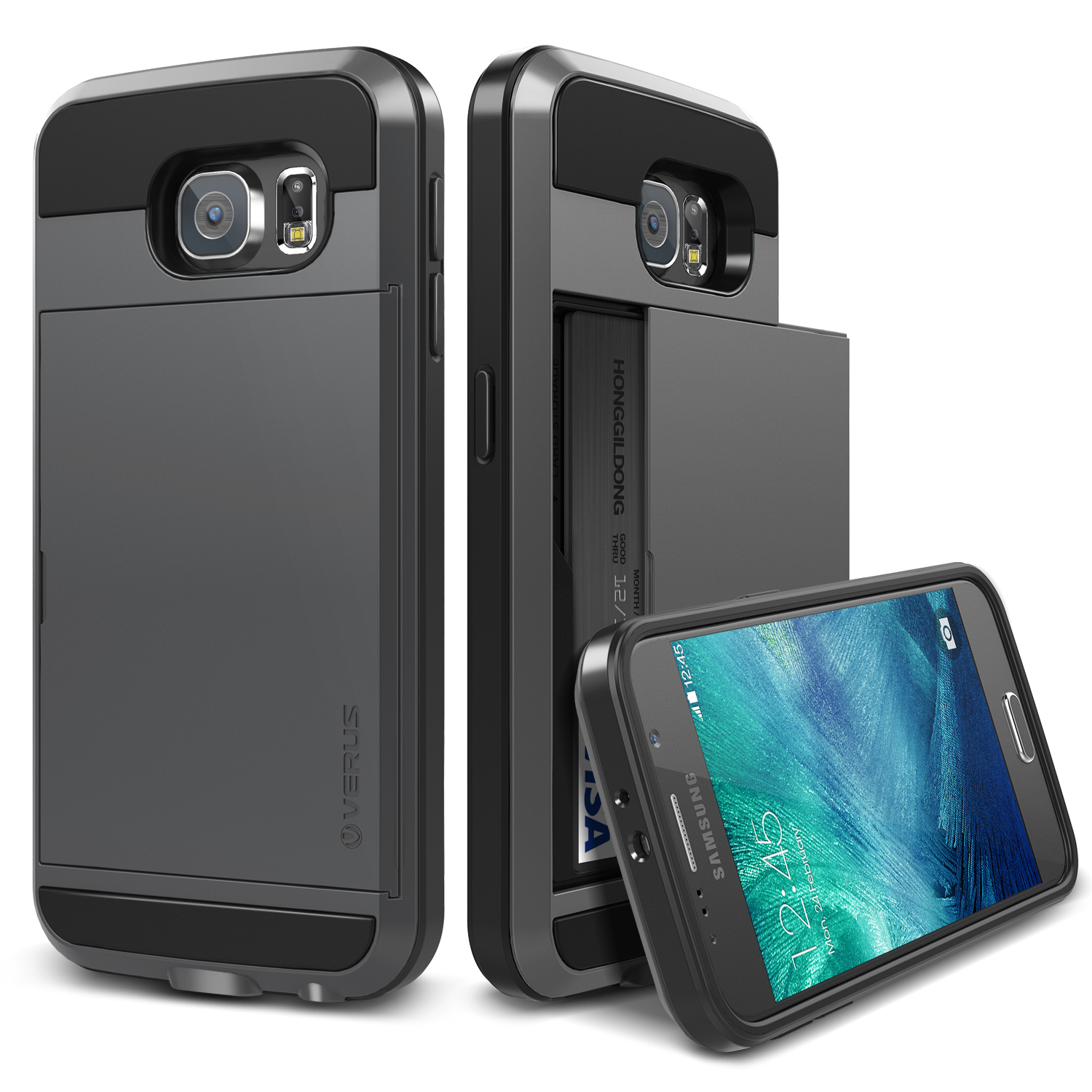 Verus Galaxy S6 Case Damda Slide Kılıf Steel Silver Türkiye Official Store