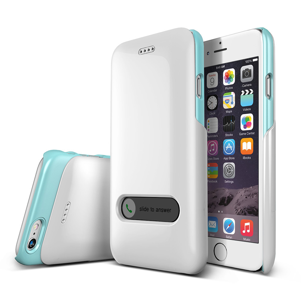 VRS Design iPhone 6/6S Slim Hard Slide Kılıf Pearl White Turquiose Blue Türkiye Official Store