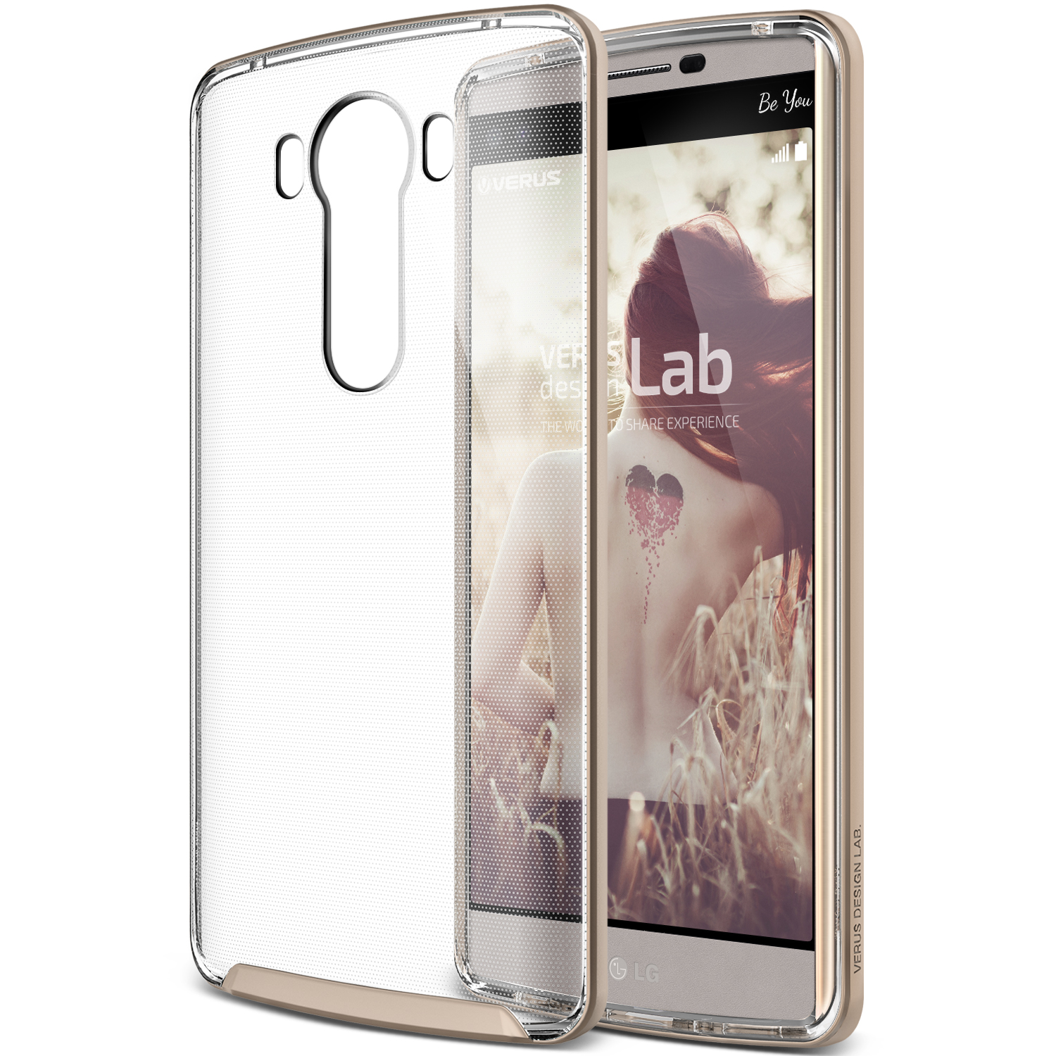 Verus LG V10 Case Crystal Bumper Kılıf Shine Gold Türkiye Official Store
