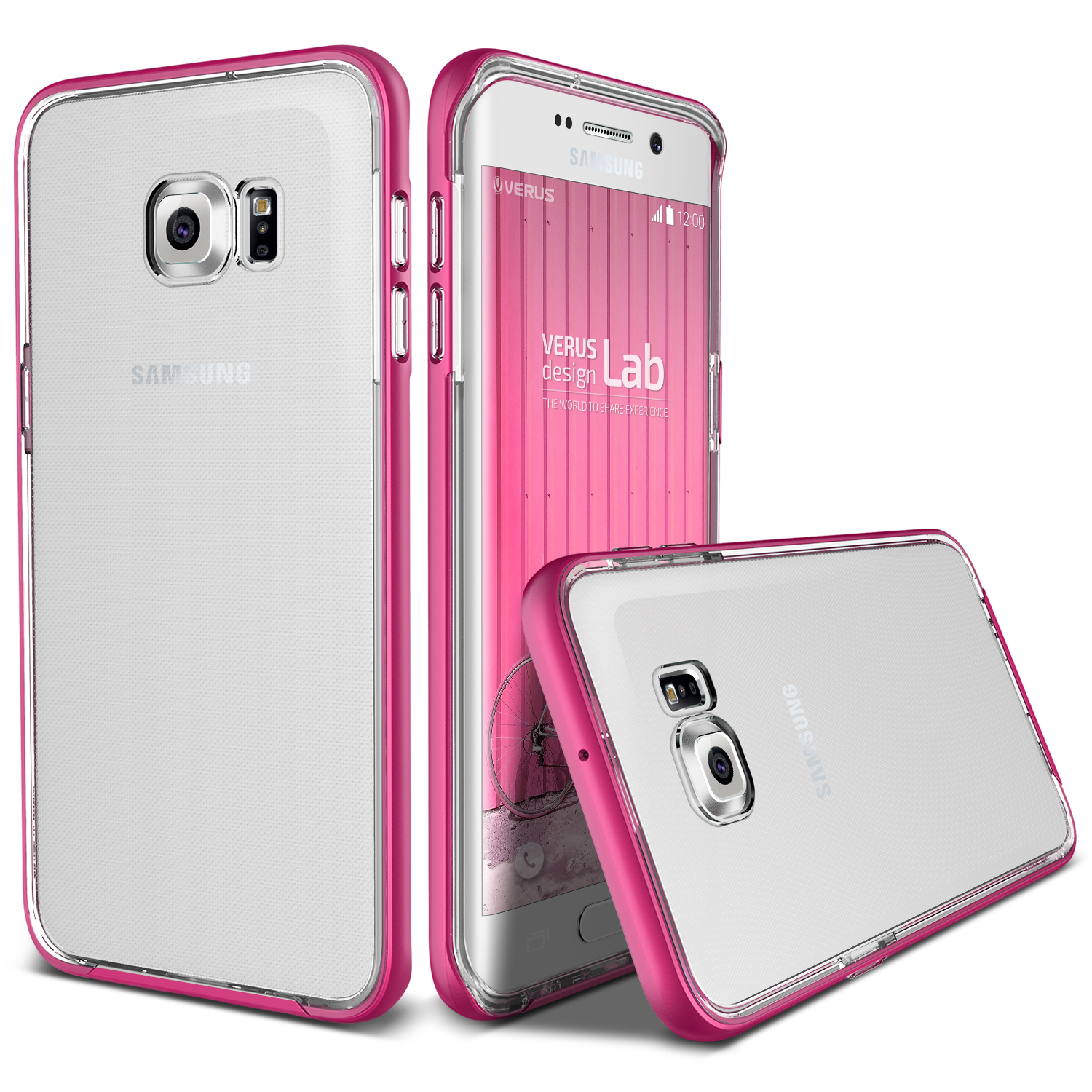 Verus Galaxy S6 Edge Plus Crystal Bumper Kılıf Hot Pink Türkiye Official Store