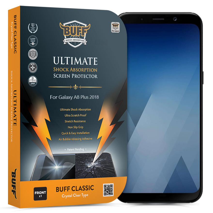 BUFF Galaxy A8 Plus 2018 Darbe Emici Ekran Koruyucu Film Türkiye Official Store