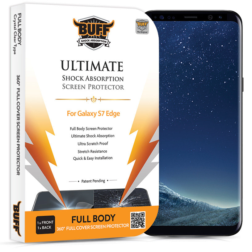 Buff Galaxy S7 Edge Full Body Ekran Koruyucu Türkiye Official Store | Üstün Koruma | BUFF Şok Emici Teknolojisi